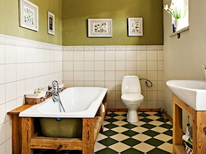 100% design - Średnia łazienka z oknem, styl vintage - zdjęcie od Artur Krupa - Fotografia Wnętrz - cała Polska