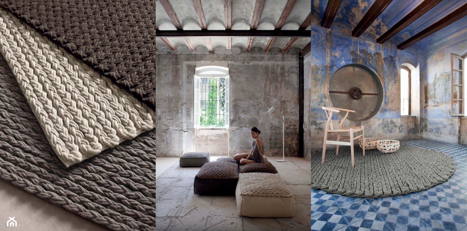 Pufy i dywany Gan Rugs / projekt Gandia Blasco - zdjęcie od Esencja Design - Homebook