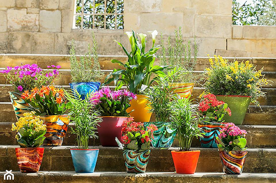 Szklane doniczki Mdina Glass - zdjęcie od Szklana Malta