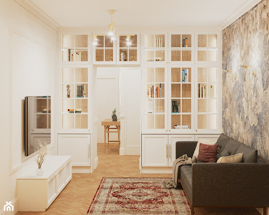 Mieszkanie w krakowskiej kamienicy - Salon, styl tradycyjny - zdjęcie od Famano Interiors