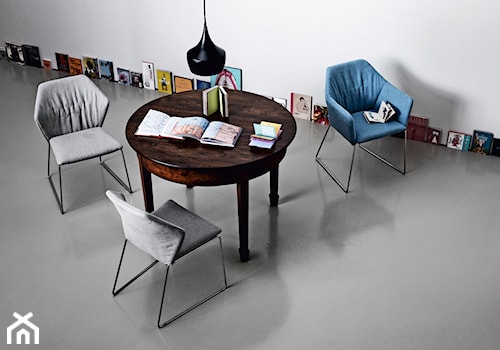 New York Chair - Średnia szara jadalnia jako osobne pomieszczenie - zdjęcie od Saba Italia
