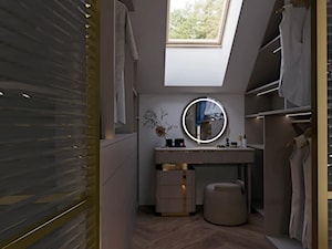 Garderoba na poddaszu z toaletką - zdjęcie od Studio Mam Plan