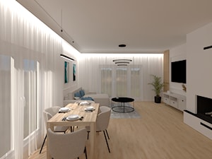 Dom w mostach - Salon, styl minimalistyczny - zdjęcie od Velora Design