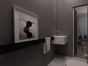 MIESZKANIE W KAMIENICY_WARSZAWA - Z marmurową podłogą łazienka, styl nowoczesny - zdjęcie od Monika Skowrońska Architekt Wnętrz