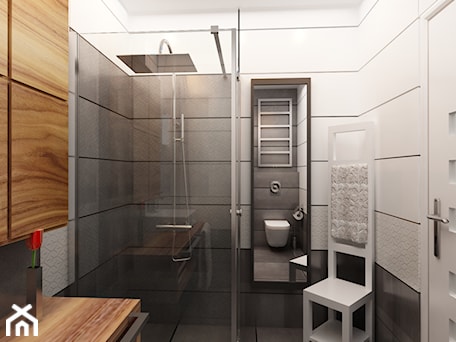 Aranżacje wnętrz - Łazienka: Projekt łazienki - Łazienka, styl minimalistyczny - ArchD Biuro projektowe. Przeglądaj, dodawaj i zapisuj najlepsze zdjęcia, pomysły i inspiracje designerskie. W bazie mamy już prawie milion fotografii!