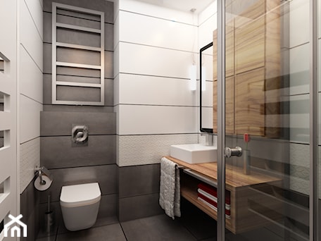 Aranżacje wnętrz - Łazienka: Projekt łazienki - Łazienka, styl minimalistyczny - ArchD Biuro projektowe. Przeglądaj, dodawaj i zapisuj najlepsze zdjęcia, pomysły i inspiracje designerskie. W bazie mamy już prawie milion fotografii!