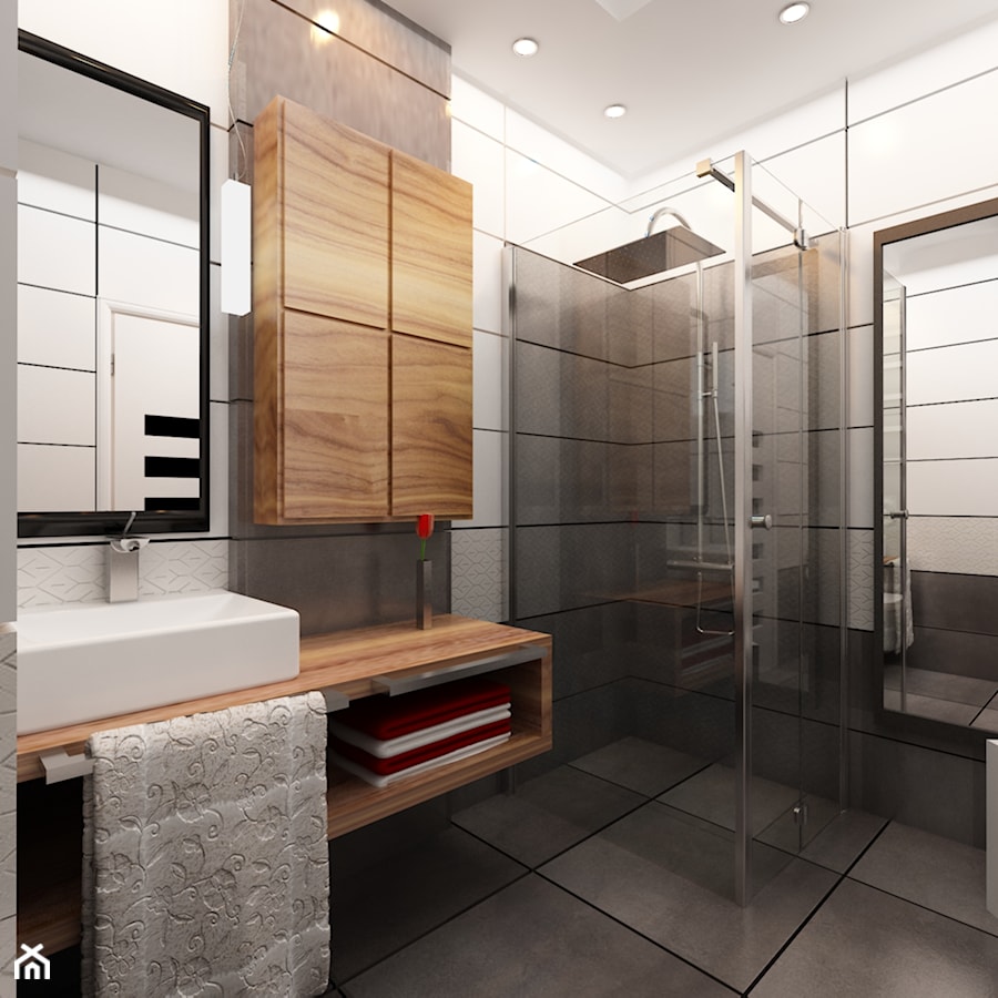 Projekt łazienki - Łazienka, styl minimalistyczny - zdjęcie od ArchD Biuro projektowe