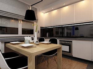 Salon z kuchnią - Kuchnia, styl nowoczesny - zdjęcie od ArchD Biuro projektowe