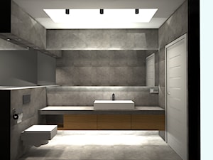 Łazienka w szarościach - 299zł - zdjęcie od Projektowanie Wnętrz ArteHAUS