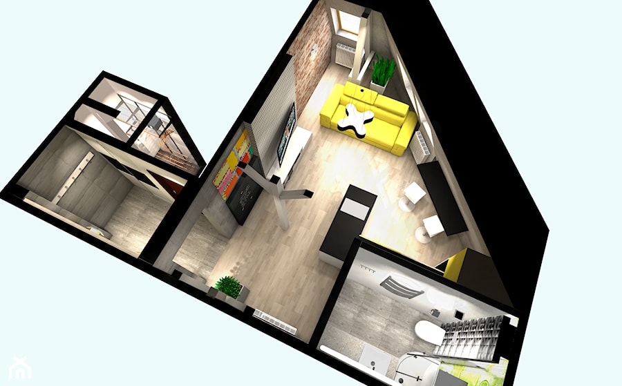Rzuty Mieszkań Plany 3D - zdjęcie od Projektowanie Wnętrz ArteHAUS