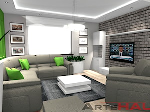 Projekt Salonu w małym mieszkaniu - zdjęcie od Projektowanie Wnętrz ArteHAUS