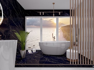 Salon kąpielowy z widokiem na morze