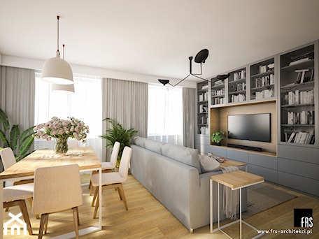 Aranżacje wnętrz - Salon: Apartament w Krakowie - Osiedle Akademickie - Salon, styl nowoczesny - FRS ARCHITEKCI. Przeglądaj, dodawaj i zapisuj najlepsze zdjęcia, pomysły i inspiracje designerskie. W bazie mamy już prawie milion fotografii!