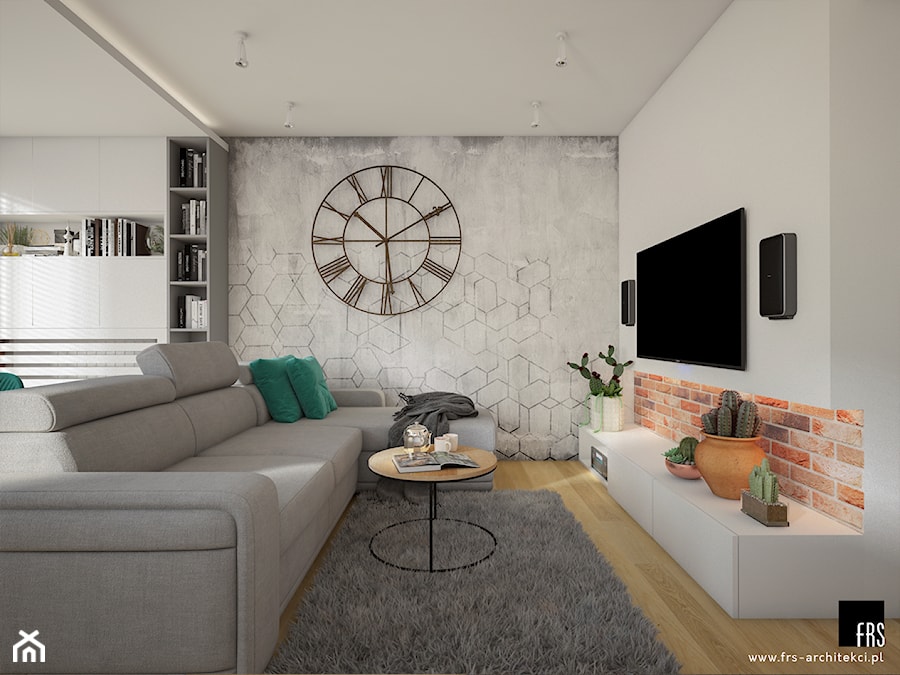 Mieszkanie M Lokum - Salon, styl nowoczesny - zdjęcie od FRS ARCHITEKCI