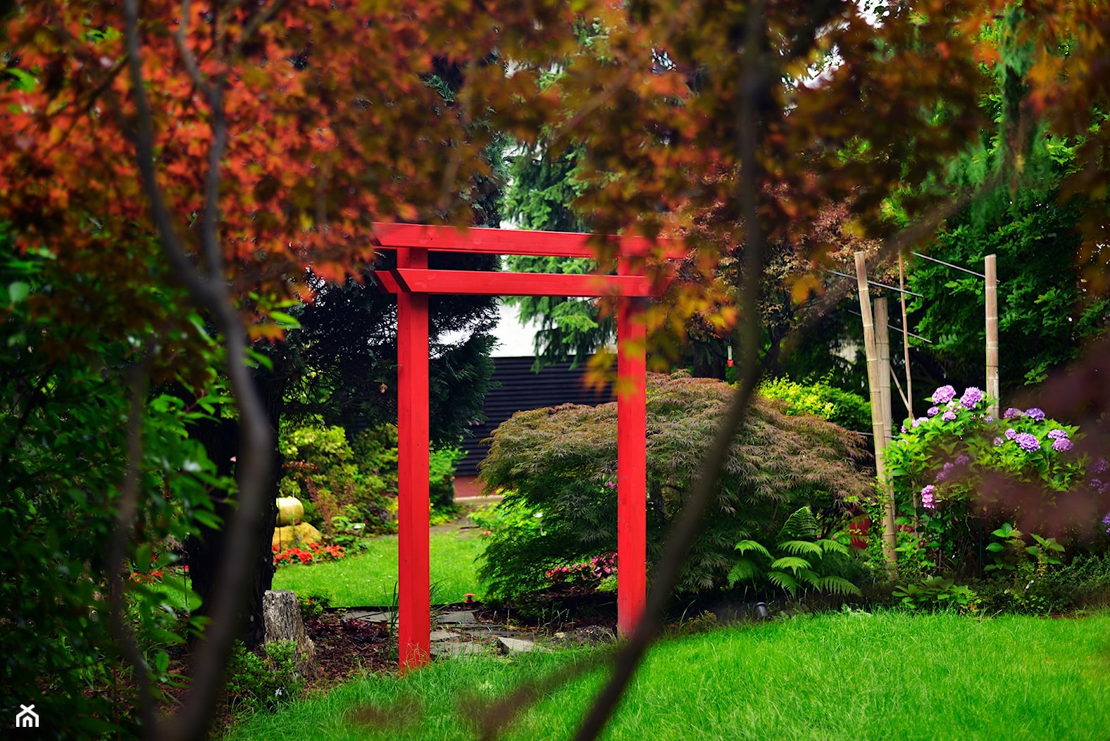 Pergola ogrodowa, styl japoński, Wrocław - zdjęcie od DB Garden - Homebook