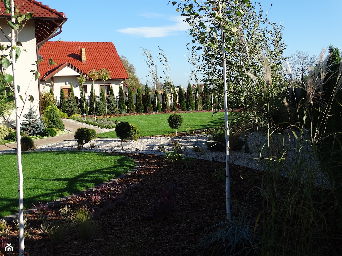 Brzozowy zakątek - Duży ogród za domem - zdjęcie od Angelika Murek - Homebook