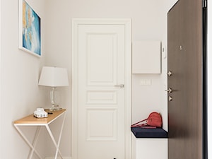 Nowoczesne mieszkanie - Mały biały hol / przedpokój, styl nowoczesny - zdjęcie od wz studio