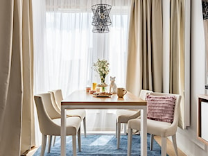 Nowoczesne mieszkanie - Średnia biała jadalnia jako osobne pomieszczenie, styl nowoczesny - zdjęcie od wz studio