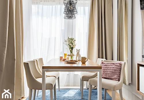Nowoczesne mieszkanie - Średnia biała jadalnia jako osobne pomieszczenie, styl nowoczesny - zdjęcie od wz studio