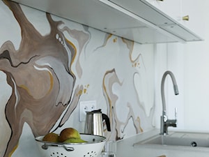 Apartament w beżach - Kuchnia, styl nowoczesny - zdjęcie od IDEALS . Marta Jaślan Interiors