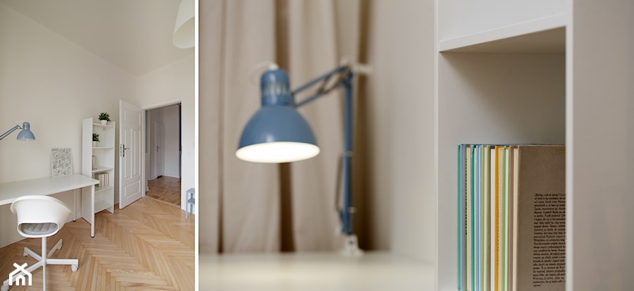 Mieszkanie z pokojami na wynajem długoterminowy - Biuro, styl vintage - zdjęcie od IDEALS . Marta Jaślan Interiors