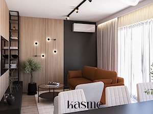 Projekt domu - Salon, styl nowoczesny - zdjęcie od KASME studio