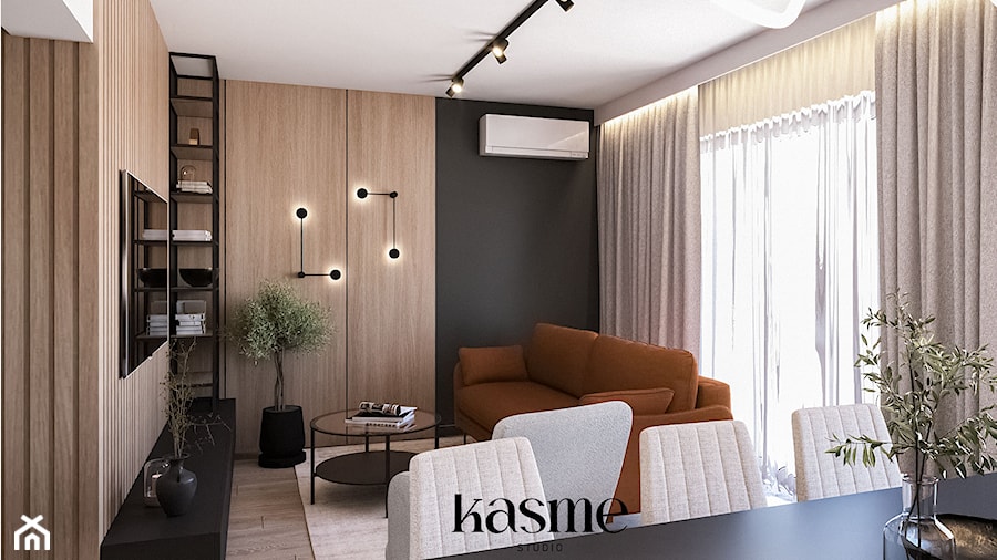 Projekt domu - Salon, styl nowoczesny - zdjęcie od KASME studio