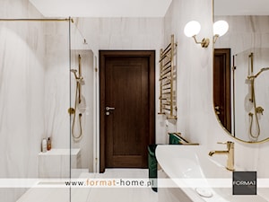 Kobieca łazienka w pastelowych odcieniach - Łazienka, styl glamour - zdjęcie od Studio FORMAT HOME