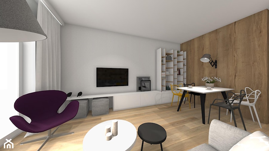 Projekt mieszkania w Krakowie - Salon - zdjęcie od Studio FORMAT HOME