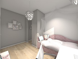 Projekt pokoi dziecięcych - Średni szary pokój dziecka dla nastolatka dla dziewczynki - zdjęcie od Studio FORMAT HOME