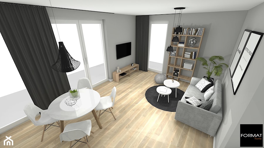 Mieszkanie pod wynajem - Salon - zdjęcie od Studio FORMAT HOME