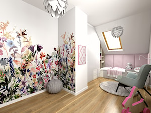 Dom pod Wieliczką 2019r. - Duży biały pokój dziecka dla nastolatka dla dziewczynki, styl nowoczesny - zdjęcie od Studio FORMAT HOME