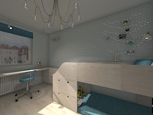 Mieszkanie adwokatów - Średni szary pokój dziecka dla dziecka dla nastolatka dla chłopca - zdjęcie od Studio FORMAT HOME