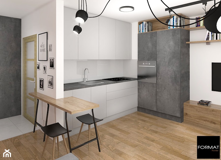 Mieszkanie dla singla - Kuchnia, styl nowoczesny - zdjęcie od Studio FORMAT HOME