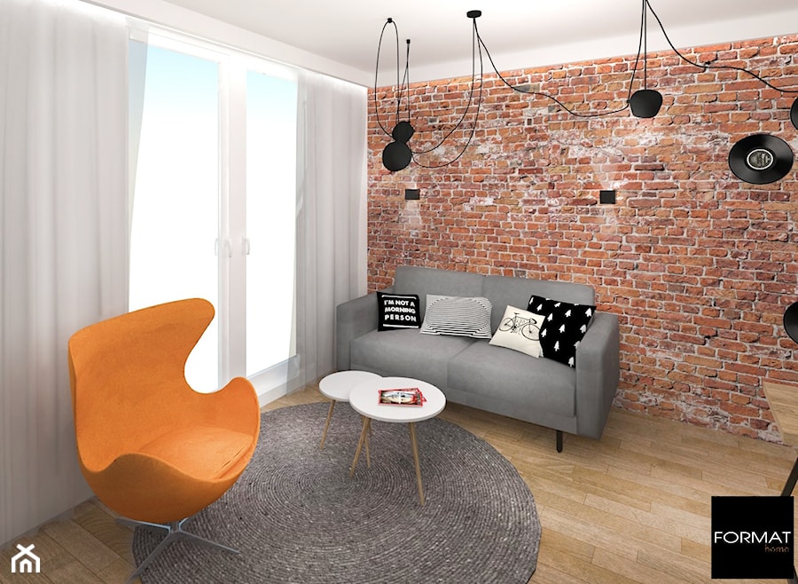 Mieszkanie dla singla - Salon, styl nowoczesny - zdjęcie od Studio FORMAT HOME