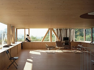 Wnętrze budynku wykonanego w technologi drewna CLT - zdjęcie od MultiComfort