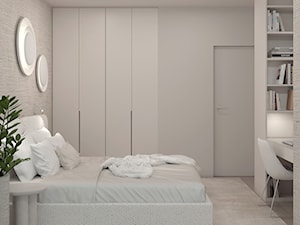 Mieszkanie na Mokotowie, Warszawa, 68m2 - Sypialnia, styl minimalistyczny - zdjęcie od Estilo Design