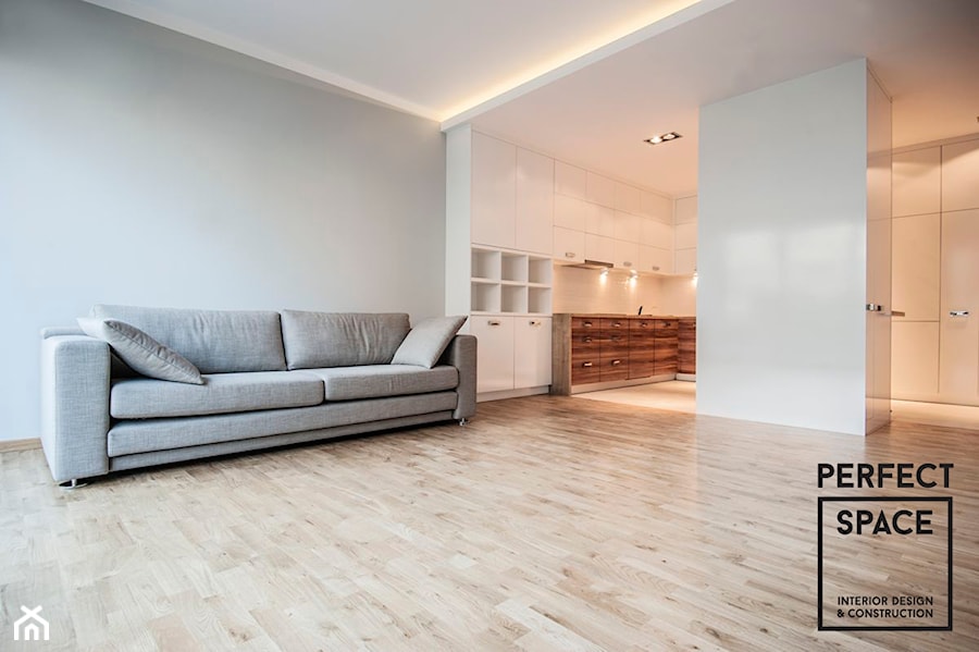 Dla Dwojga / 55 metrów - Salon, styl minimalistyczny - zdjęcie od Perfect Space Interior Design & Construction