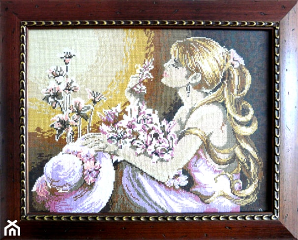 Obrazy haftowane nićmi - Salon, styl tradycyjny - zdjęcie od Manufaktura Rękodzieła