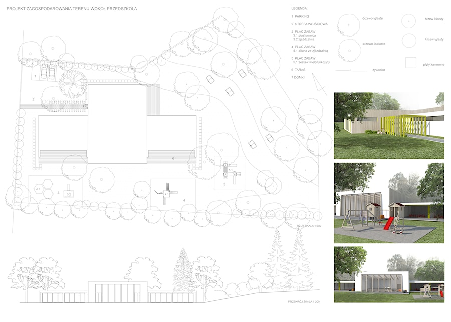Projekt zagospodarowania terenu wokół przedszkola - zdjęcie od Flo-Art Architektura Krajobrazu