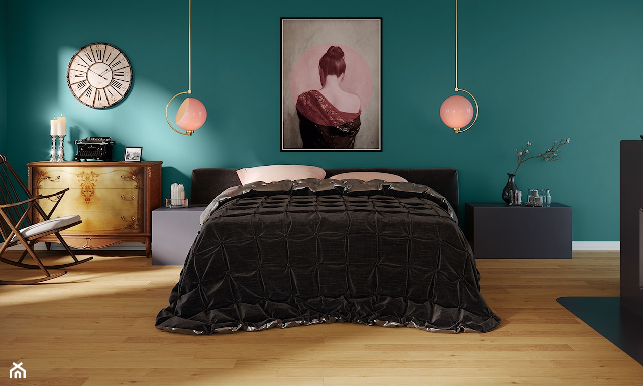 sypialnia w stylu vintage