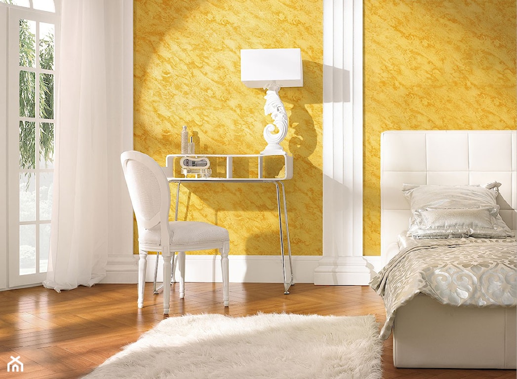 kolorowa sypialnia w stylu eklektycznym