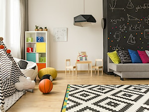Farby do pokoju dziecięcego - Średni czarny szary pokój dziecka dla dziecka dla chłopca dla dziewczynki, styl nowoczesny - zdjęcie od Magnat Magia Szlachetnych Barw