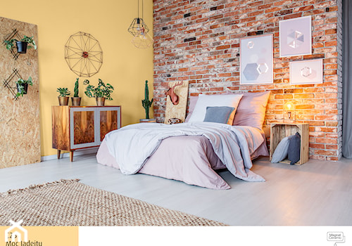 Aranżacje - Średnia pomarańczowa sypialnia, styl vintage - zdjęcie od Magnat Magia Szlachetnych Barw