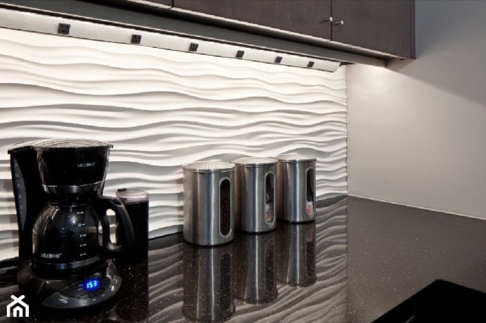 Panele dekoracyjne MDF 3D - Kuchnia, styl nowoczesny - zdjęcie od Luxum - Homebook