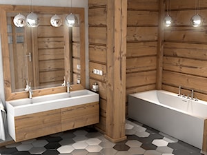 Nietypowa łazienka z produktami od Luxum - Łazienka, styl nowoczesny - zdjęcie od Luxum