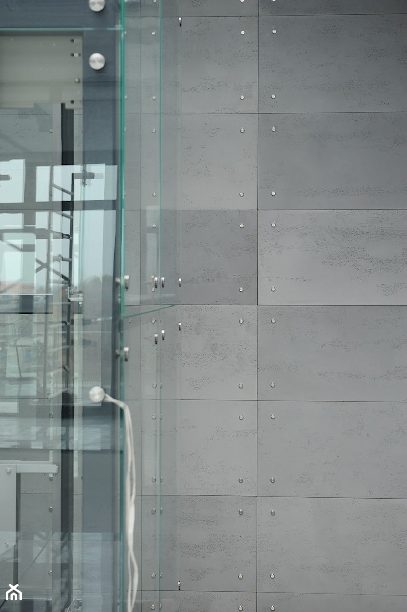Beton architektoniczny - płyty betonowe do wnętrz nowoczesnych - Wnętrza publiczne, styl nowoczesny - zdjęcie od Luxum
