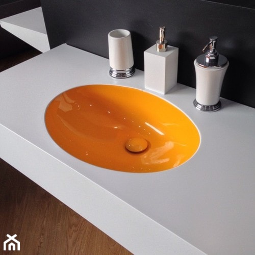 Umywalki z odpływem klasycznym - zdjęcie od Luxum - Homebook
