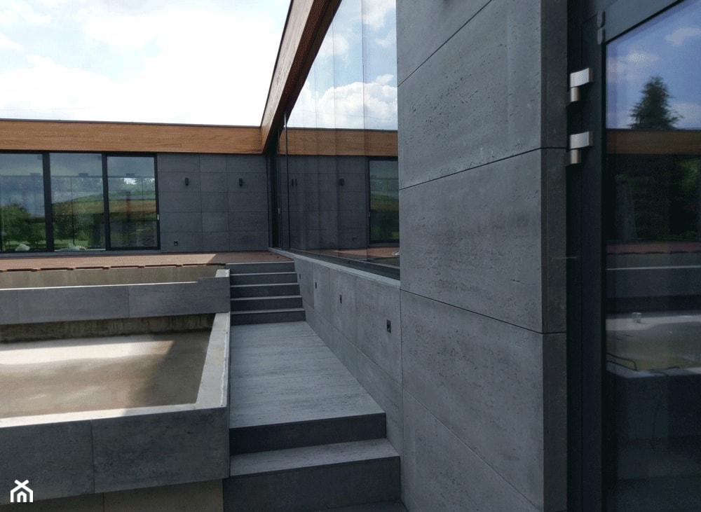 Beton architektoniczny na zewnątrz - zdjęcie od Luxum - Homebook