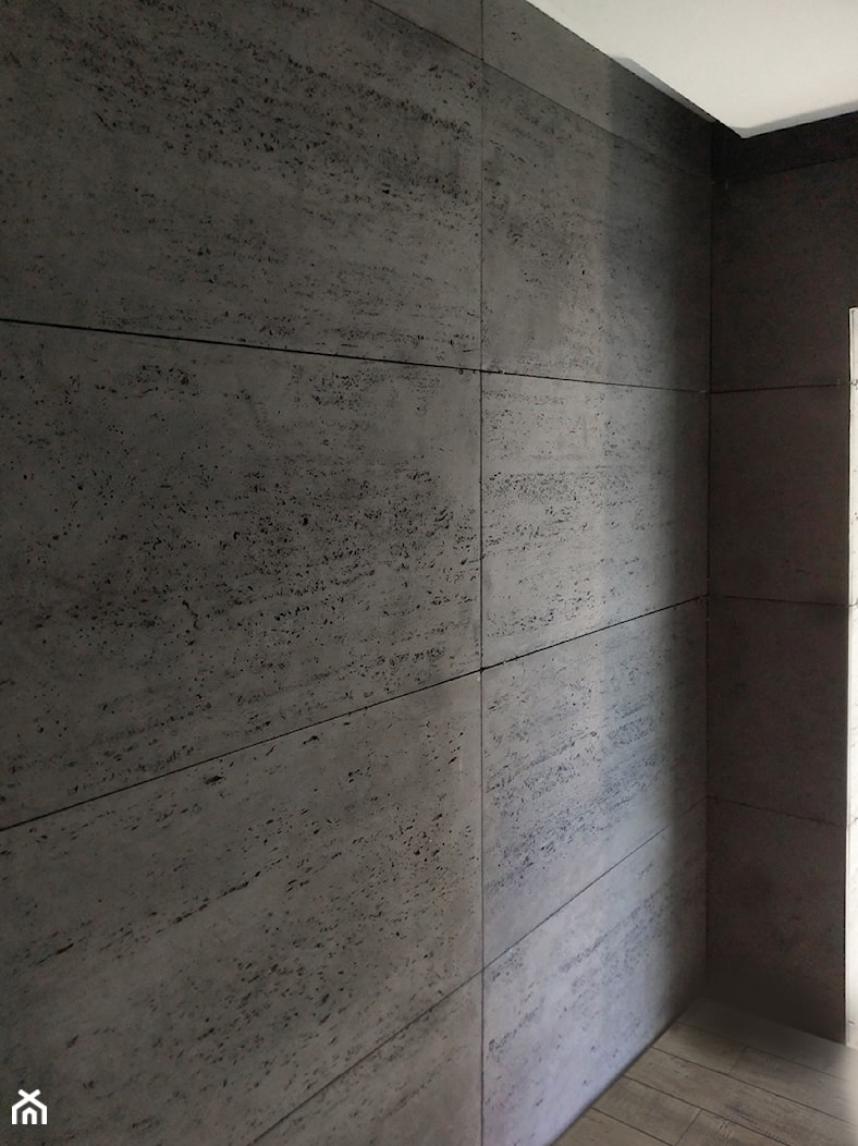 Najlepsze rozwiązania do wnętrz i na elewacje - beton architektoniczny Luxum.
Dekoracyjne płyty betonowe do szybkiego montażu o wysokich walorach estetycznych. 
Bez szkodliwych sztucznych włókien, z d - zdjęcie od Luxum - Homebook